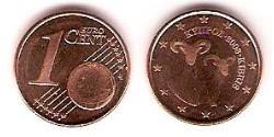 1 Eurocent Republik Zypern (1960 - ) Kupfer/Stahl 