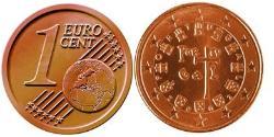 1 Eurocent Portuguese Republic (1975 - ) Steel/Copper 