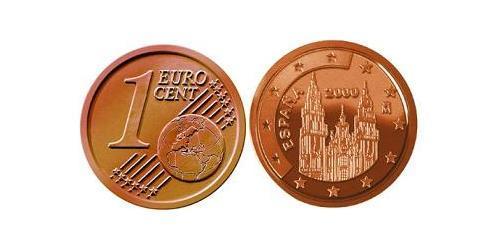 1 Eurocent 西班牙 Steel/銅 