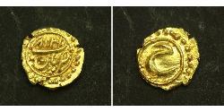 1 Fanam India Oro 