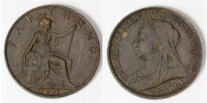 1 Farthing United Kingdom of Great Britain and Ireland (1801-1922) Bronze Victoria (1819 - 1901)