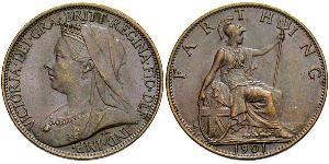 1 Farthing United Kingdom of Great Britain and Ireland (1801-1922) Bronze Victoria (1819 - 1901)