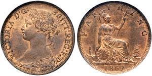 1 Farthing United Kingdom of Great Britain and Ireland (1801-1922) Bronze Victoria (1819 - 1901)