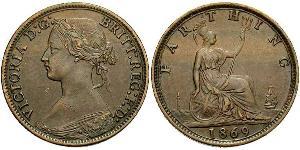 1 Farthing Vereinigtes Königreich von Großbritannien und Irland (1801-1922) Bronze Victoria (1819 - 1901)
