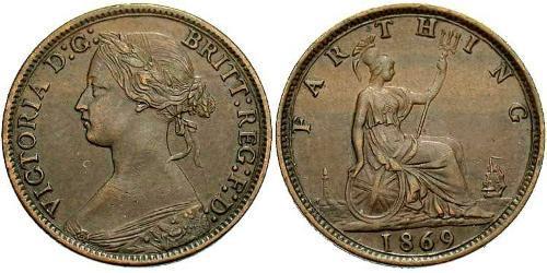 1 Farthing Vereinigtes Königreich von Großbritannien und Irland (1801-1922) Bronze Victoria (1819 - 1901)