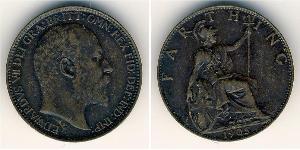 1 Farthing Reino Unido Cobre Eduardo VII (1841-1910)