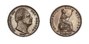 1 Farthing Reino Unido Cobre Guillermo IV (1765-1837)