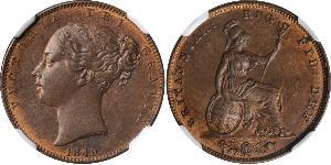 1 Farthing Reino Unido de Gran Bretaña e Irlanda (1801-1922) Cobre Victoria (1819 - 1901)