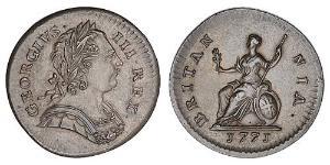 1 Farthing Reino de Gran Bretaña (1707-1801) Cobre Jorge III (1738-1820)