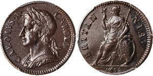 1 Farthing Kingdom of England (927-1649,1660-1707) Copper Charles II (1630-1685)