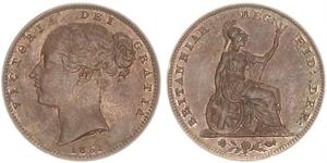 1 Farthing United Kingdom of Great Britain and Ireland (1801-1922) Copper Victoria (1819 - 1901)
