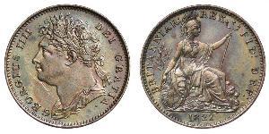 1 Farthing United Kingdom of Great Britain and Ireland (1801-1922) Copper George IV (1762-1830)