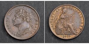 1 Farthing United Kingdom of Great Britain and Ireland (1801-1922) Copper George IV (1762-1830)
