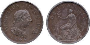 1 Farthing United Kingdom of Great Britain and Ireland (1801-1922) Copper George III (1738-1820)