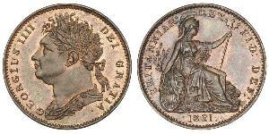 1 Farthing United Kingdom of Great Britain and Ireland (1801-1922) Copper George IV (1762-1830)