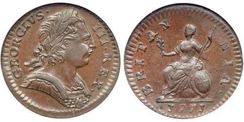 1 Farthing Königreich Großbritannien (1707-1801) Kupfer Georg III (1738-1820)