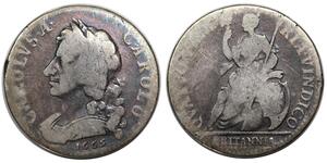 1 Farthing Königreich England (927-1649,1660-1707) Silber Karl II (1630-1685)