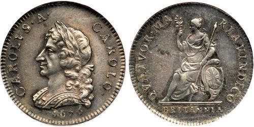 1 Farthing Königreich England (927-1649,1660-1707) Silber Karl II (1630-1685)