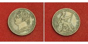 1 Farthing 大不列颠及爱尔兰联合王国 (1801 - 1922) 銅 喬治四世 (1762-1830)