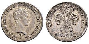 1 Fiorino Italian city-states Silber 