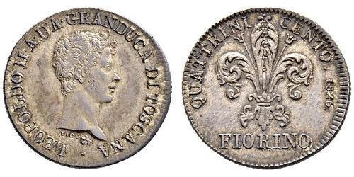 1 Fiorino Italian city-states Silber 