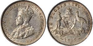 1 Florin Australie (1939 - ) Argent George V (1865-1936)
