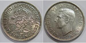 1 Florin Royaume-Uni Argent George VI (1895-1952)