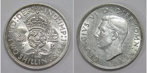 1 Florin Royaume-Uni Argent George VI (1895-1952)