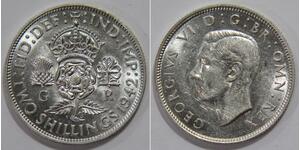 1 Florin Royaume-Uni Argent George VI (1895-1952)