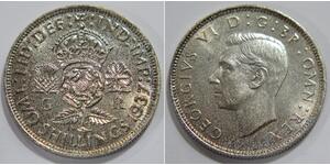1 Florin Royaume-Uni Argent George VI (1895-1952)