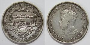 1 Florin Ôstralie (1788 - 1939) Argent George V (1865-1936)