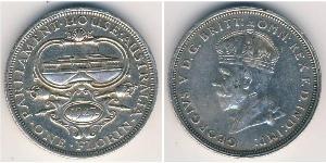 1 Florin Ôstralie (1788 - 1939) Argent George V (1865-1936)