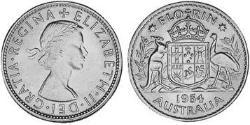 1 Florin Australia (1939 - ) Argento Elisabetta II (1926-2022)