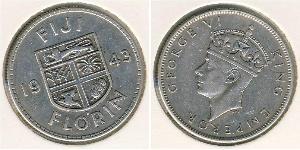 1 Florin Fiji (1970 - ) Argento Giorgio VI (1895-1952)