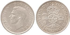 1 Florin Regno Unito  Argento Giorgio VI (1895-1952)