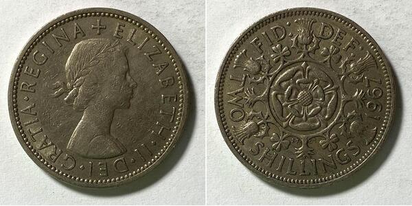 1 Florin United Kingdom (1922-) Copper/Nickel Elizabeth II (1926-2022)