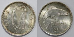 1 Florin Irland (1922 - ) Kupfer/Nickel 