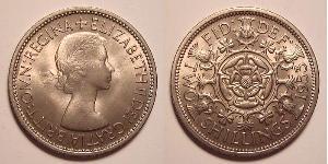1 Florin Vereinigtes Königreich (1922-) Kupfer/Nickel Elizabeth II (1926-2022)
