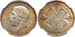 1 Florin Reino Unido de Gran Bretaña e Irlanda (1801-1922) Plata Jorge V (1865-1936)