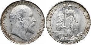 1 Florin Reino Unido de Gran Bretaña e Irlanda (1801-1922) Plata Eduardo VII (1841-1910)