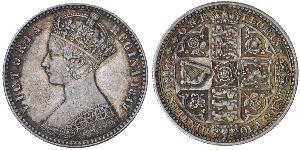 1 Florin Reino Unido de Gran Bretaña e Irlanda (1801-1922) Plata Victoria (1819 - 1901)