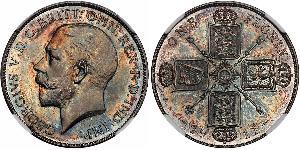 1 Florin Reino Unido de Gran Bretaña e Irlanda (1801-1922) Plata Jorge V (1865-1936)