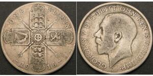 1 Florin Reino Unido de Gran Bretaña e Irlanda (1801-1922) Plata Jorge V (1865-1936)