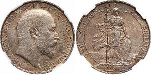 1 Florin Reino Unido de Gran Bretaña e Irlanda (1801-1922) Plata Eduardo VII (1841-1910)