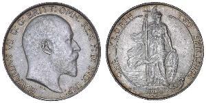 1 Florin Reino Unido de Gran Bretaña e Irlanda (1801-1922) Plata Eduardo VII (1841-1910)