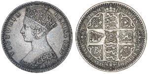 1 Florin Reino Unido de Gran Bretaña e Irlanda (1801-1922) Plata Victoria (1819 - 1901)