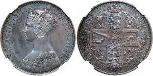 1 Florin Reino Unido de Gran Bretaña e Irlanda (1801-1922) Plata Victoria (1819 - 1901)