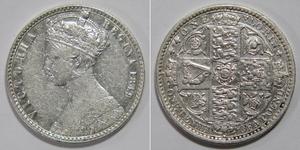 1 Florin Reino Unido de Gran Bretaña e Irlanda (1801-1922) Plata Victoria (1819 - 1901)