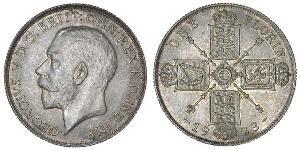 1 Florin Reino Unido de Gran Bretaña e Irlanda (1801-1922) Plata Jorge V (1865-1936)