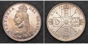 1 Florin Reino Unido de Gran Bretaña e Irlanda (1801-1922) Plata Victoria (1819 - 1901)